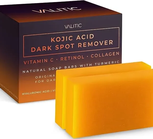 kojic acid dark spot remover soap bars with vitamin c